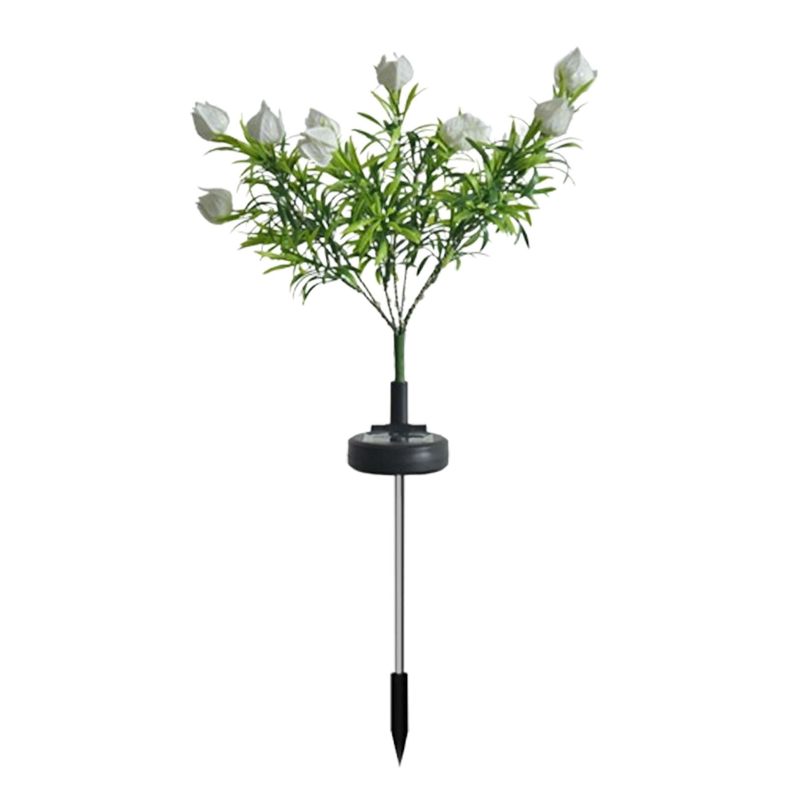 FeiFu Solar Powered Gardenia Garden Plug in Lamp Simulation Flower ...