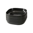 thumbnail image 1 of FeiFu Square Camping Plates with Stackable Corners,Heat-proof Microwave-Safe Dishware for Backpacking, RV Trips, Outdoor Cooking with Nestable Space-Saving Design Black, 1 of 5