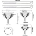 thumbnail image 1 of FeiFu Stainless Steel Kitchen Funnel Set Multi-size Funnels for Liquid Dry Ingredients Filling Tool Food Grade Funnels with Cleaning Brush​, 1 of 5