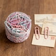 thumbnail image 1 of FeiFu Stainless Steel Paper Clips 160pcs, Colored Metal Wire Document Binder, Pastel Desktop Organizer for Home and Travel, Clip de papel de acero inoxidable, 1 of 6