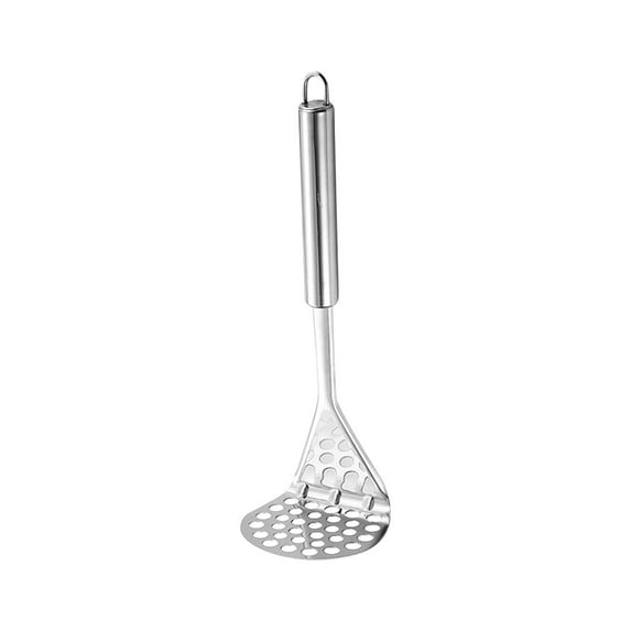 FeiFu Stainless Steel Potato Masher Kitchen Gadget Manual Potato Press Tool for Mashing Potatoes Vegetables and Making in Home Kitchens Easy to Use and Clean for Daily Cooking