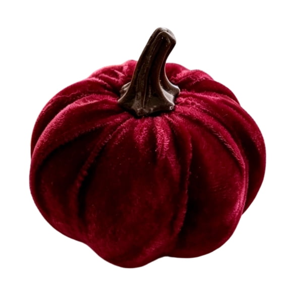 FeiFu Stuffed Plush Fabric Artificial Pumpkin Tabletop Decor Ornament for Halloween and Fall Harvest Seasonal Home Decoration
