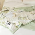 thumbnail image 1 of FeiFu Thin Summer Quilt Cool Feeling Ice Silk Air Conditioning Layer Machine Washable Bed Cover Chilling Surface Comforter Lightweight Fabric, 1 of 6