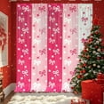 thumbnail image 1 of FeiFu Three Color Block Bow Curtain Door Curtain Decoration Sparkling Curtain for Christmas Parties Weddings Home Events, 1 of 6