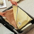 thumbnail image 1 of FeiFu Three Size Travel Compression Packing Cubes Set,Space-Saving Organizers for Underwear, Cosmetics, Toiletries,Mesh + Laundry Bag YELLOW, 1 of 5