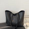 thumbnail image 1 of FeiFu Tote Bag For Women Solid Color Leather Shoulder Bag Handbag Zip Closure Beach Tote Travel Hand Bag Large Capacity Shoulder Bag, 1 of 6