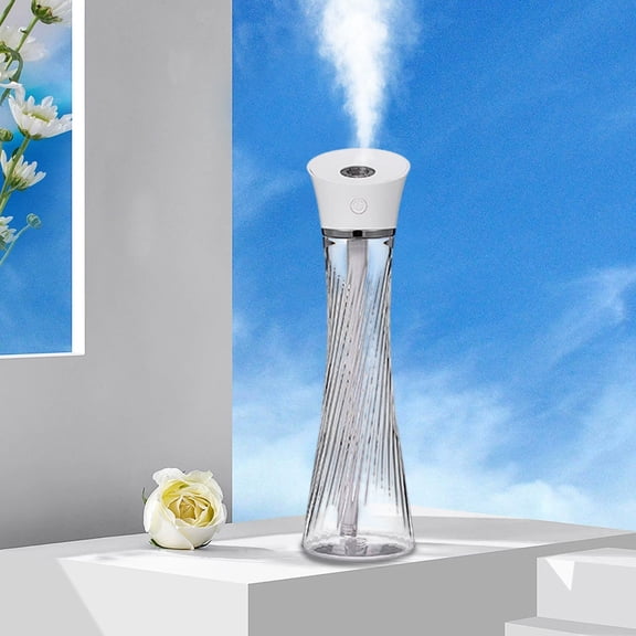 FeiFu Tower Humidifier Quiet Cool Mist Humidifier Portable Air Moisturizer for Bedroom Living Room Office Home Use Portable Hydration Device