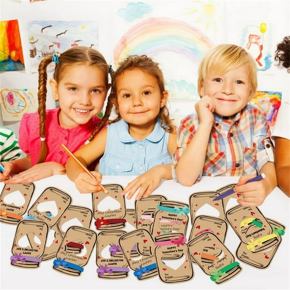 FeiFu Valentines Day Cards for School Valentines Day Cards,Valentines Gifts for Classroom,Valentines Day Cards for School Exchange Party Favors(Candy Not Included) as show