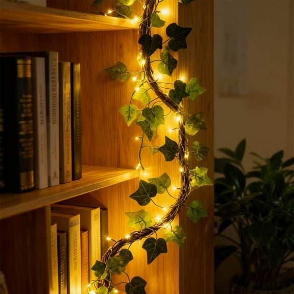 FeiFu Vines with Lights Flexible Vines Design Easy to Bend and Arrange Built-In Lights Suitable for Wrapping Around Christmas Trees