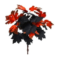 FeiFu Warm Toned Fall Decor Artificial Silk Maple Leaves Branches Faux Foliage Wedding Bouquet Table Presentation Home Decoration Autumn Inspired Enhancement