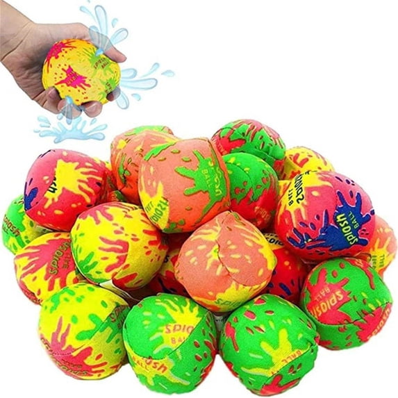 FeiFu Water Splash Balls Float,Mini Balls for Pool, Absorbent Ball for Activities,Summer Beach Soaking Games Fun Party Activities 10 Pcs