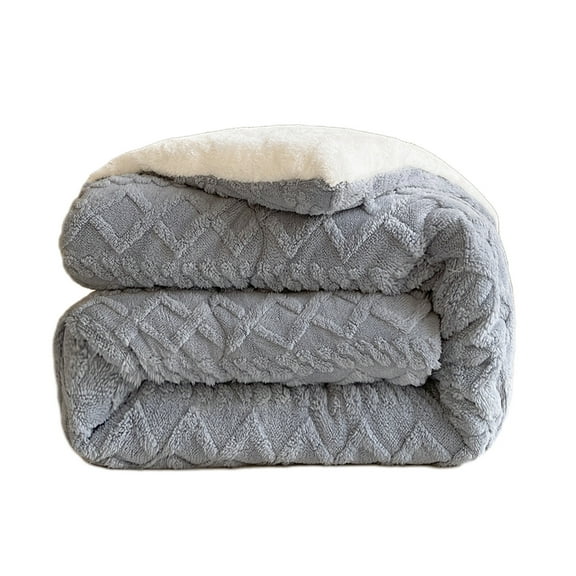FeiFu Winter Lamb Blanket Thickened Warm Fleece Quilt Lamb Wool Fabric Is Warm Thickened Design Fights Cold Suitable for Winter Beds Cozy Sleep