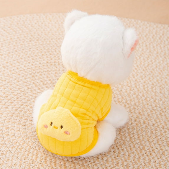 FeiFu Winter Warm Pet Vest for Dog Puppy Cats Soft Lined Cold-Proof Small Pet Clothes Lightweight Windproof Pet Coat for Mini Pet