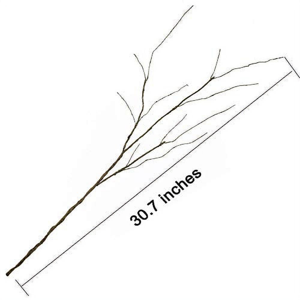 30.7'' Dark Brown Artificial Curly Willow Branches