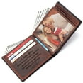 thumbnail image 1 of FeiYen Personalized Men Engraved Bifold Leather Wallet for Boyfriend Husband from Wife Girlfriend - Christmas Valentines Birthday Anniversary Wedding Gift, 1 of 5