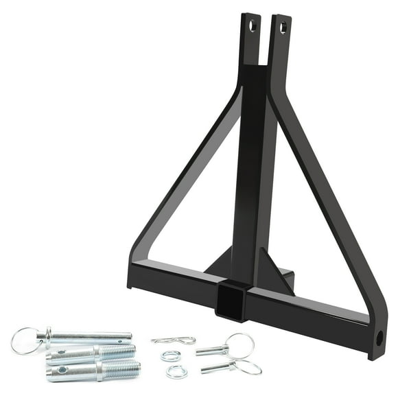 FeiZen 3 Point Hitch 2" Receiver Trailer Steel Category 1 Tractor Tow Drawbar Adapter