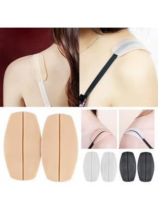 Perfection Comfort Bra Strap Cushions Soft Fabric Pads 3 Pairs Light Nude