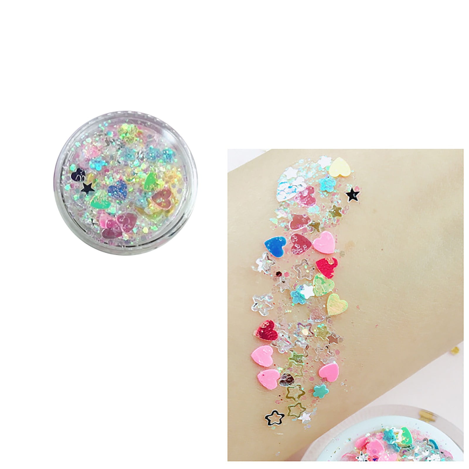 Feiboyy Body Glitter Concerts Music Festival Rave Accessories Face