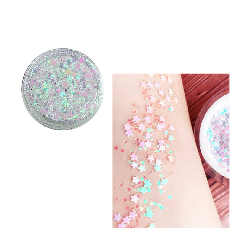 Feiboyy Body Glitter Concerts Music Festival Rave Accessories Face Glitter  Gel Sequins Glitter Face Paint Glitter For Eye Lip Hair Sparkling Gel 