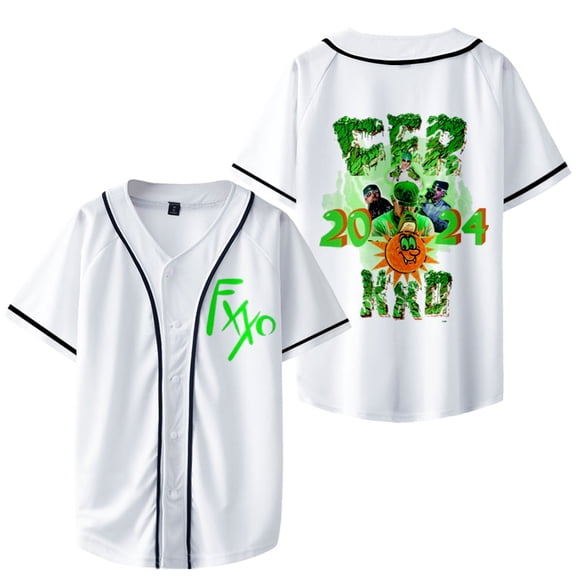 Feid Ferxxo Baseball Jacket calipsis concert 2024 tour Merch chamarra Unisex Casual Manga Cortaclothing