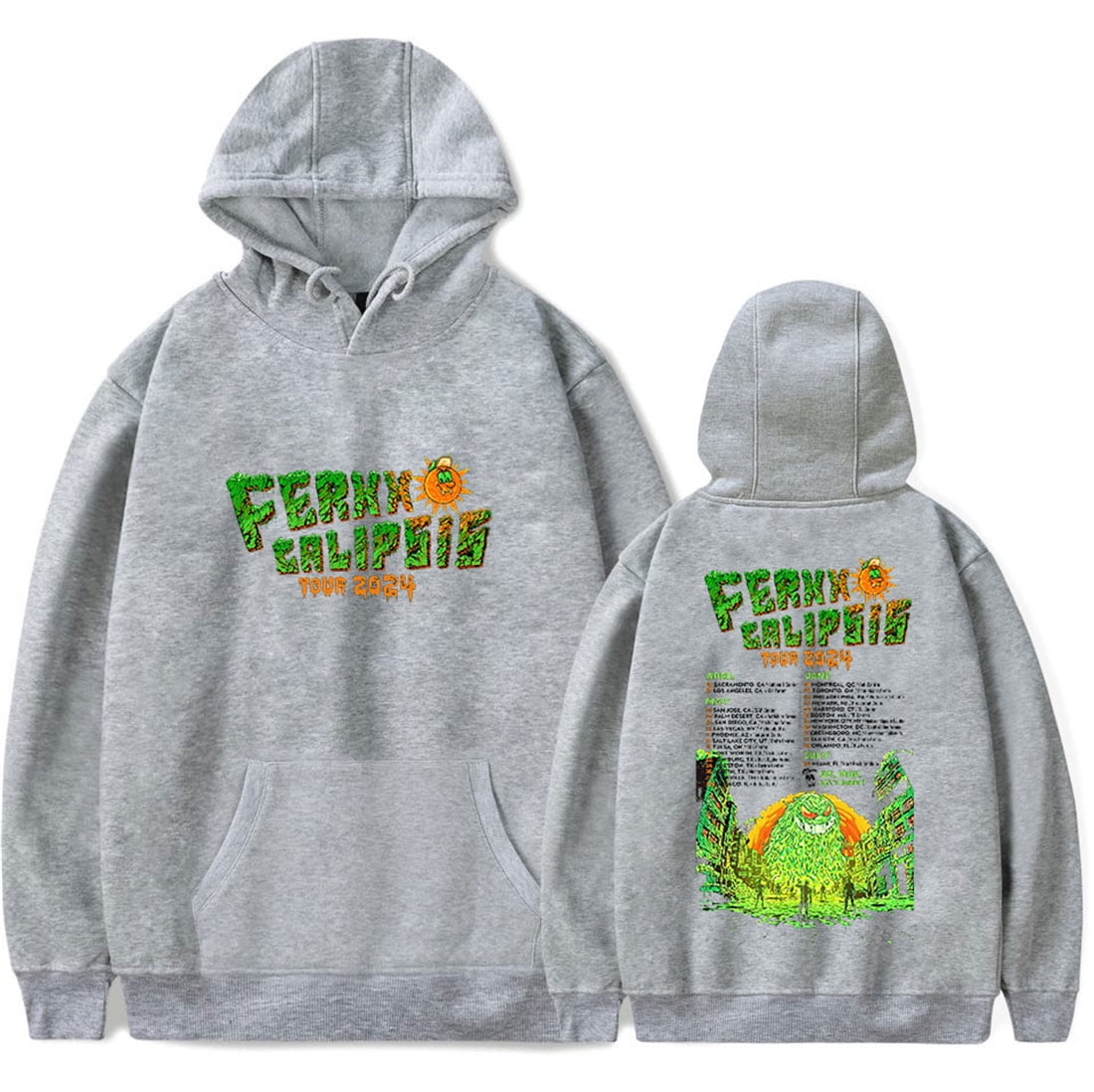 Feid Ferxxo Calipsis Tour 2024 Hoodie Sweatshirt Fashion Longsleeve Hip ...