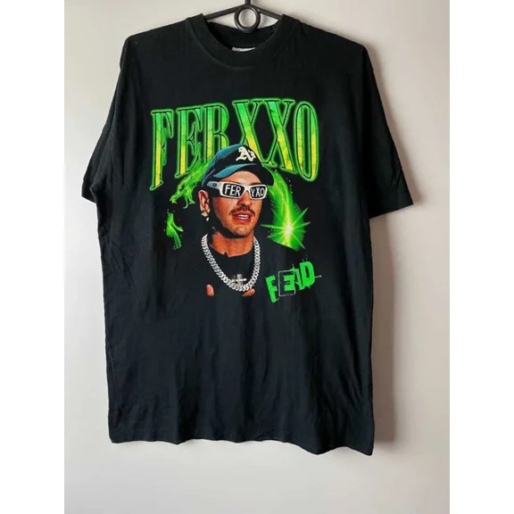 Feid Ferxxo Hiphop Rapper Singer Fans Gift Unisex T-Shirt All Size S To 5XL ,Black Color,Size XL