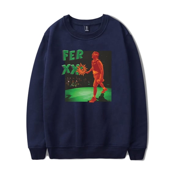 Feid Ferxxo Merch Long Sleeve Crewneck Sweatshirt For Men/Women Winter Rapper Casuals Streetwear