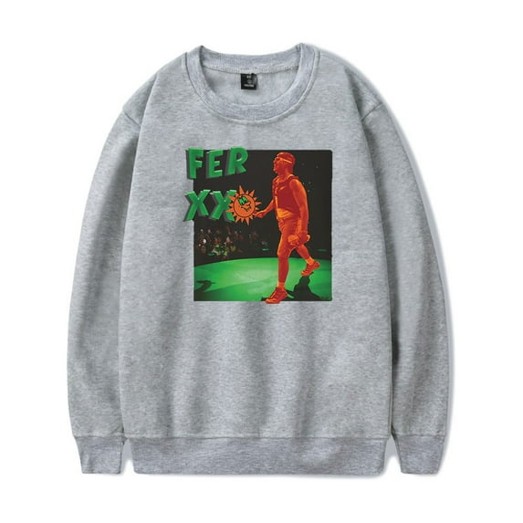 Feid Ferxxo Merch Long Sleeve Crewneck Sweatshirt For Men/Women Winter Rapper Casuals Streetwear