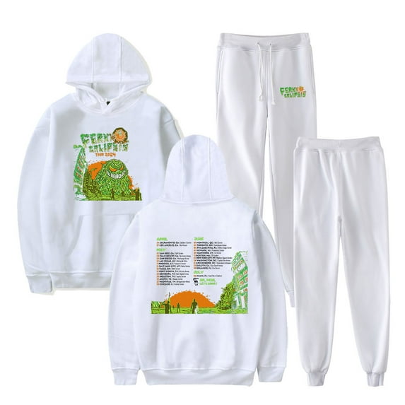Feid Ferxxocalipsis Tour 2024 Hoodies Set Merch For Men/Women Sweatshirt Pants Two Piece Set Cosplay Hooded Streetwear