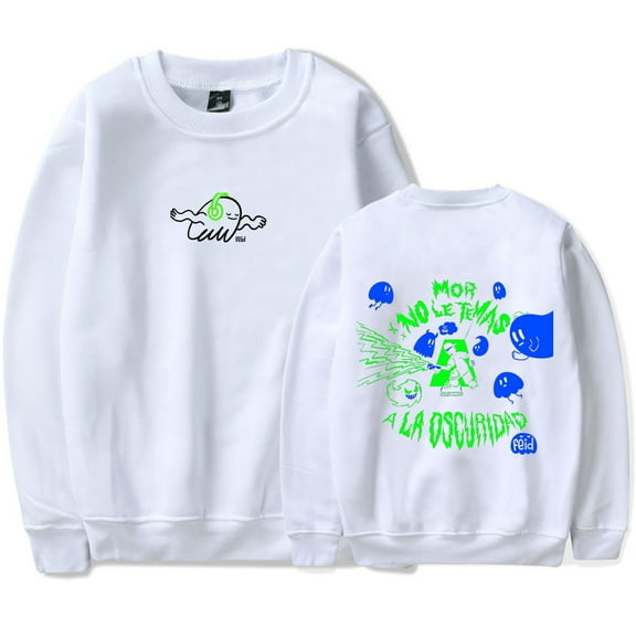 Feid Mor No Le Temas a la Oscuridad Crewneck Sweatshirt Unisex Long Sleeve Pullover Clothes