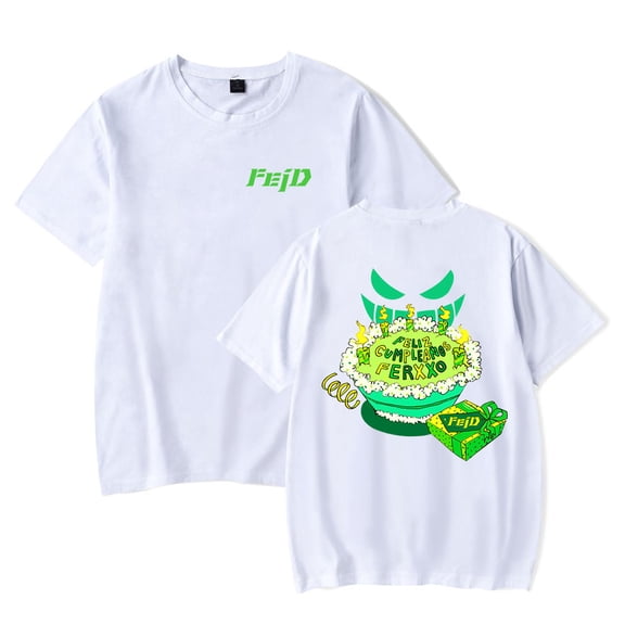 Feid T-shirts Feliz Cumpleaños Ferxxo Tee Singer Merch Summer For Women/Men Unisex O-neck Short Sleeve Streetwear