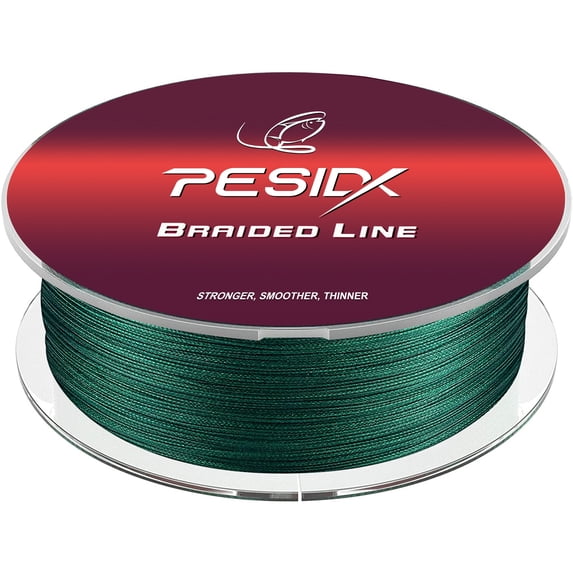 Feidoo Braided Fishing Line, Highly Abrasion Resistant, Improved Knot Strength, Ultra-Thin Diameter Superline, 50% Thinner Than Mono