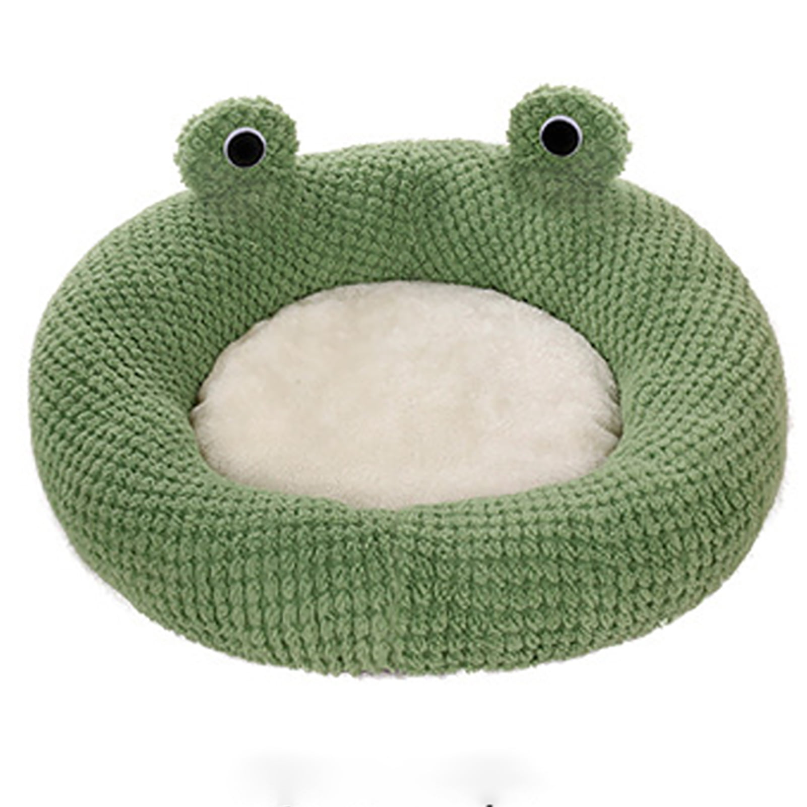 Feierber Pet Nest Cute Cartoon Frog-Shaped Cat Dog Sleeping Bed
