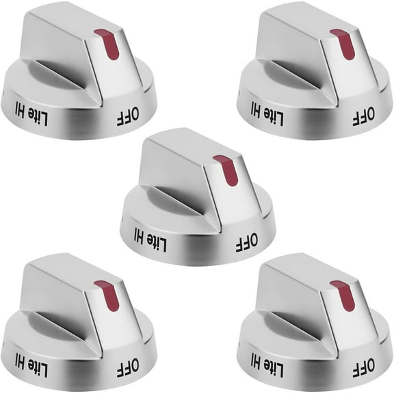Feikeer 5 Pcs DG94-03500A/Z for Samsung Gas Stove Knobs Replacement, DG94-03500U Replaced DG94-03500A DG94-03797A