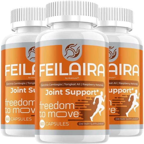 Feilaira Capsule - Advanced Formula for Joint Support Supplement, 3 Pack, 180 Capsules