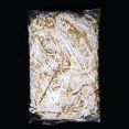 thumbnail image 1 of Feildoo 0.11 LB - Kraft - Crinkle Cut Paper Shred Filler great for Gift Wrapping, Basket Filling, Birthdays, Weddings, Anniversaries, B# White + Double-sided Gold, Y16R392S, 1 of 8