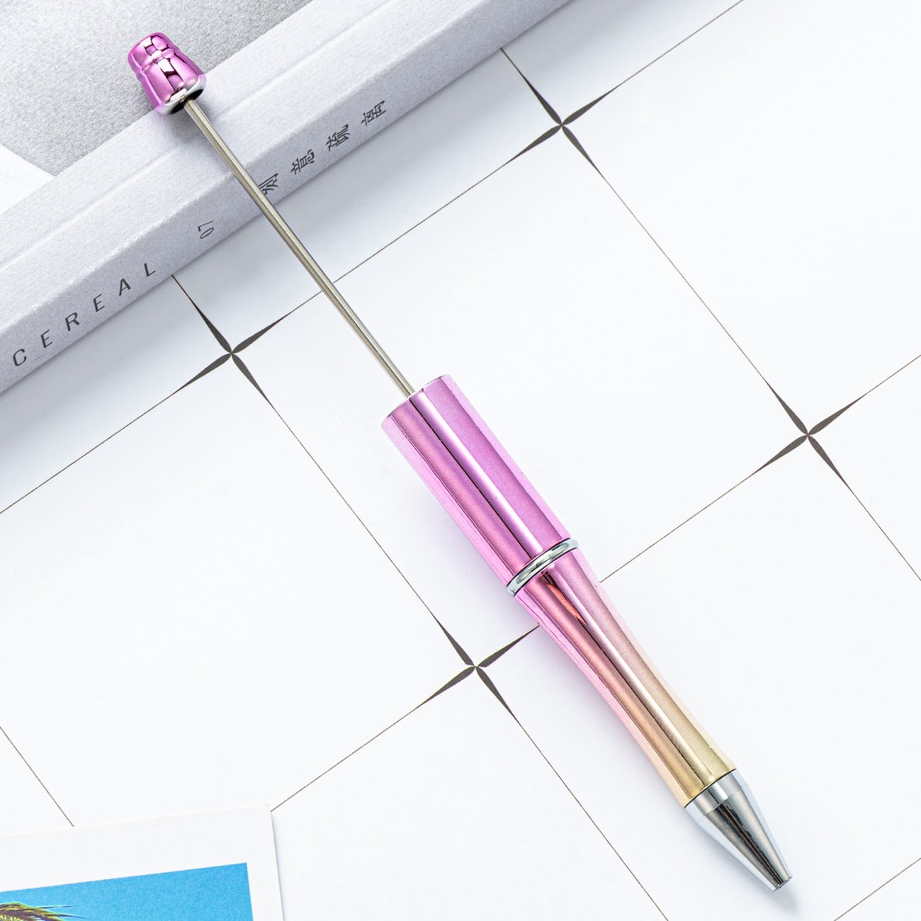 Feildoo 10 Pieces Beadable Pen, Bead Ballpoint Pen, Black Ink ...