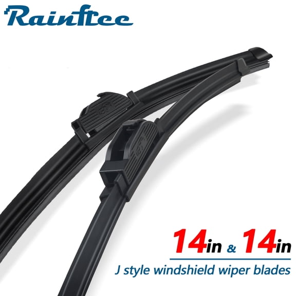 Feildoo 14 Inch & 14 Inch Replacement Windshield Wiper Blades Fit For Jeep Wrangler JK 2018 Premium Summer Winter Braketless (Pack of 2, 14"+14", For Car Front Window), WW3583A