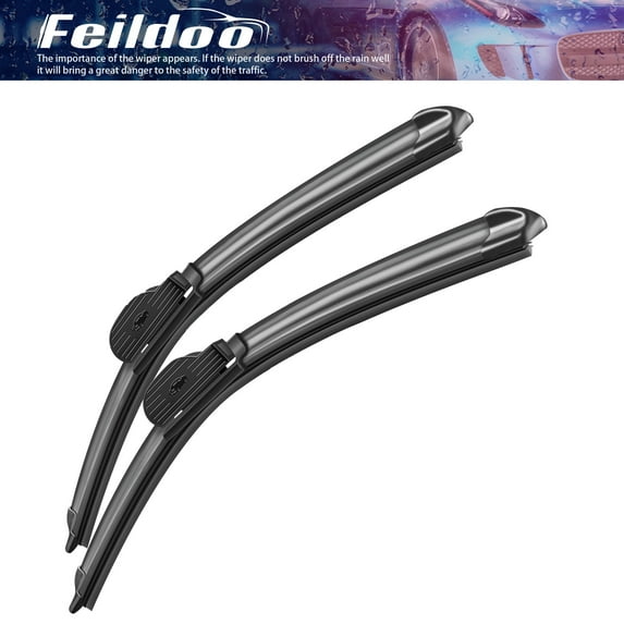 Feildoo 17in+17in Wiper Blades Fit For Ford Bronco 2022-2021, 17"+17" Front Windshield Wiper, Driver and Passenger, Set of 2 with accessories,Y15Q462S