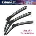 thumbnail image 1 of Feildoo 20"+18"+14" 3PCS Windshiled Wiper Blades Fit For Geo Metro 1994-1989, for Car Front and Rear,Y28G4R1G, 1 of 7