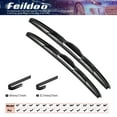 thumbnail image 1 of Feildoo 20"&20" Wiper Blades Fit For Chevrolet S10 1998 20"+20" Front Windshield Wiper, Driver and Passenger, J U HOOK, Set of 2, 1 of 7