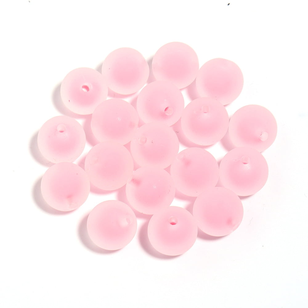 10-Piece Christmas Bead Assortment - 16mm Acrylic Holiday Beads For Jewelry Making, DIY Decor, And Crafts