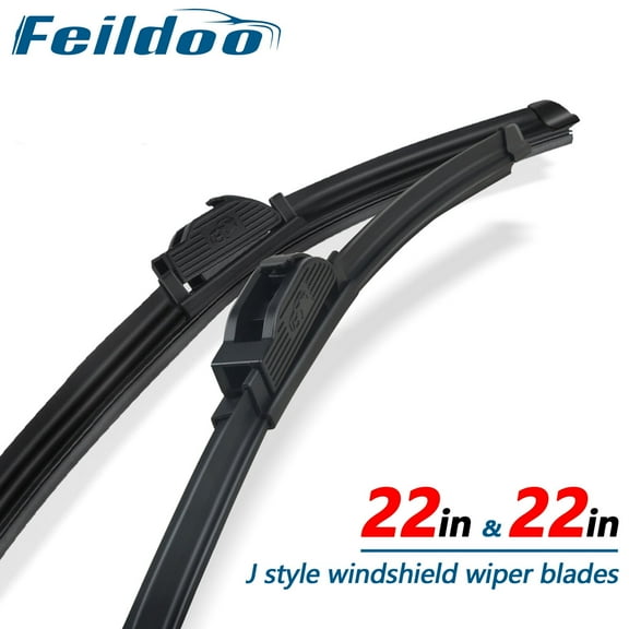 Feildoo 22" 22" Windshield Wiper Blades Fit For Honda Ridgeline 2014-2009 J U Hook Car Front Window Wipers Blade (set of 2), NO3078N