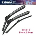 thumbnail image 1 of Feildoo 24+20+13V Front + Rear Wiper Blades Fit For BMW X2 2023, 3pcs for Front & Rear Windshield, Y28D2W7S, 1 of 8