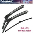 thumbnail image 1 of Feildoo 24+20+15W Front + Rear Wiper Blades Fit For BMW X5 2013, 3pcs for Front & Rear Windshield, Y23D1I6S, 1 of 8