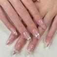 thumbnail image 1 of Feildoo 24Pcs Press on False Nails Tips, Fake Acrylic Nails with Glue, Y00D9D2B, NO.29, 1 of 7