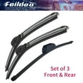 thumbnail image 1 of Feildoo 26+18+13X Front + Rear Wiper Blades Fit For Alfa Romeo Stelvio 2018-2019, 3pcs for Front & Rear Windshield, Y26D146S, 1 of 8