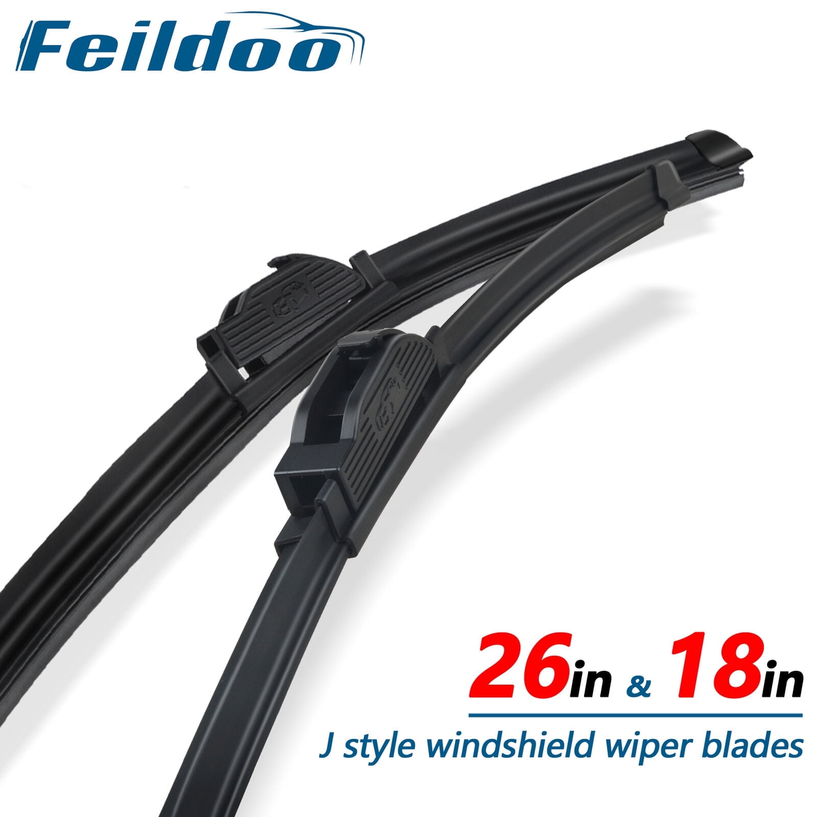 Feildoo 26"+18" Windshield Wiper Blades Fit For Toyota Camry 2012 26 Inch +18 Inch Premium Hybrid replacement for car front window windscreen, Set of 2