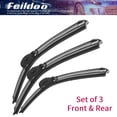 thumbnail image 1 of Feildoo 26"+20"+16" 3PCS Windshiled Wiper Blades Fit For Volvo V40 2004-2000, for Car Front and Rear,Y21H139G, 1 of 7