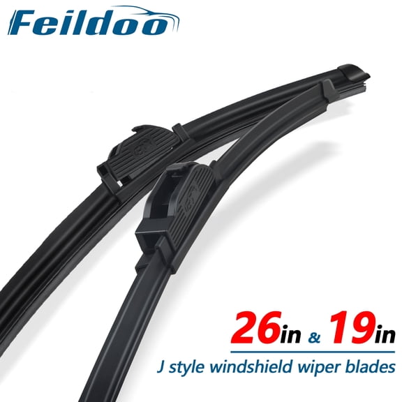 Feildoo 26 Inch & 19 Inch Replacement Windshield Wiper Blades Fit For Subaru Legacy 2010 Premium Summer Winter Braketless (Pack of 2, 26"+19", For Car Front Window), WW193A